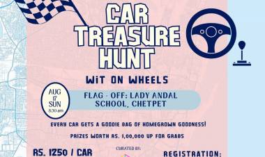 Super Chennai Invites Participation For A Citywide Car Treasure Hunt In Celebration of Madras Week