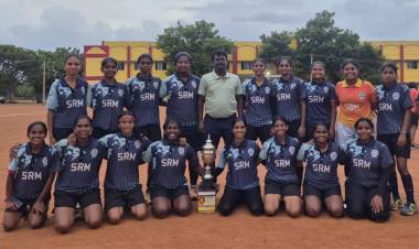 SRMIST Hockey Women’s Team Won Gold in the South India Level Hockey Women’s Tournament