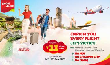 Vietjet launches 3-day mega sale with flights to Vietnam starting from just INR11