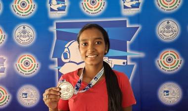 M. Lathika Shines at South Zone Shooting Championship – Wins Silver & Qualifies for Nationals