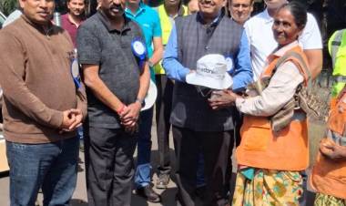 Adani Krishnapatnam Port distributed stainless steel bottles to 800 women workers