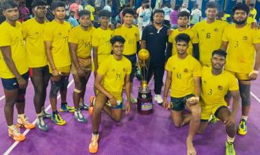 SRMIST Kabaddi Men’s Team Won the Gold Medal in the State Level Invitational Kabaddi Men’s Tournament