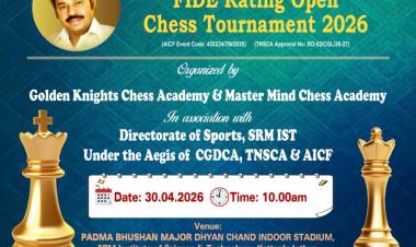SRM2nd International FIDE Rating Open Chess Tournament 2026-Inaguration