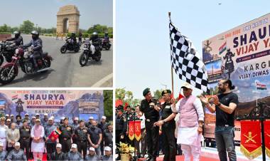Kargil Vijay Diwas 2026: Raksha Mantri Flags Off Shaurya Vijay Yatra with Riders on Jawa and Yezdi Motorcycles