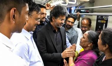 Chief Minister Vijay takes first ride on Chennai Metro, inspects ongoing works