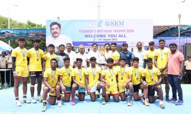  SRMIST Founder’s Birthday Trophy – 2026 Inter Collegiate Kabaddi Men Tournament Successfully Completed 