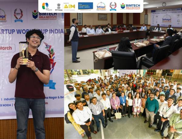 AIC BIMTECH organised Tathagat Innovest and Hosts India Edition of Startup World Cup in Greater Noida