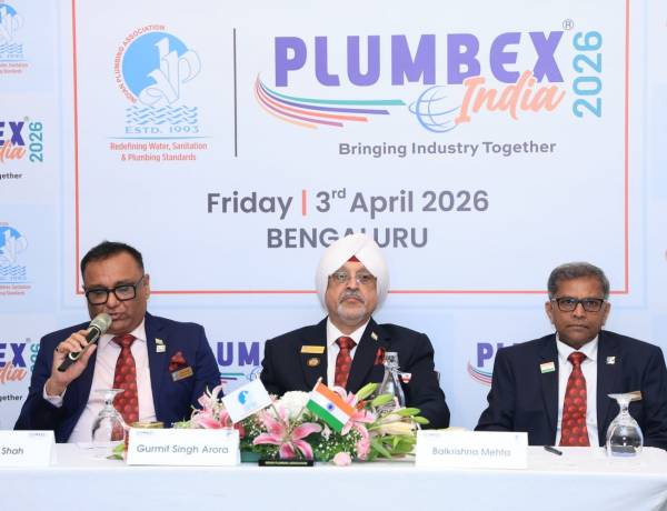 PlumbexIndia 2026 to Spotlight Water Sustainability and Urban Water Challenges in India