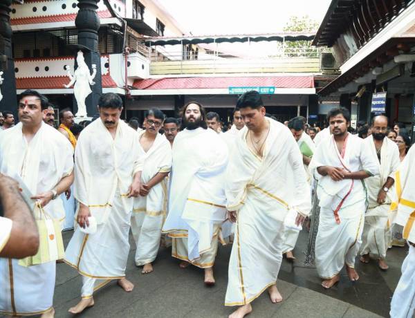 Anant Ambani Announces ₹6 Crore Temple Donations, ₹12 Crore Rajarajeshwaram Renovation; Additional Support for Guruvayur Elephant Welfare 