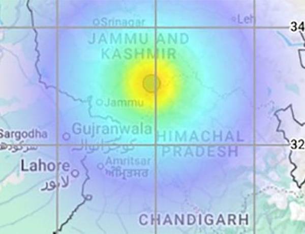 ஜம்மு காஷ்மீரில் அடுத்தடுத்து ஏற்பட்ட இரண்டு நிலநடுக்கங்கள்!