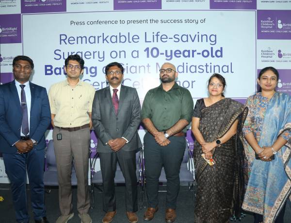 Silent Symptoms, Timely Diagnosis Save 10-Year-Old from Rare 900g Germ Cell Tumor at Rainbow Children’s Hospital