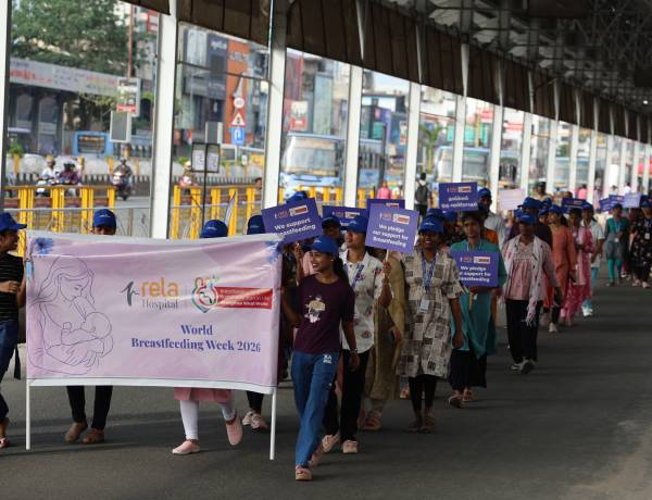 Rela Hospital Hosts 3-Km Walkathon to Observe World Breastfeeding Week