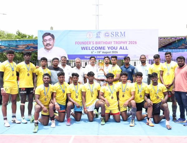  SRMIST Founder’s Birthday Trophy – 2026 Inter Collegiate Kabaddi Men Tournament Successfully Completed 