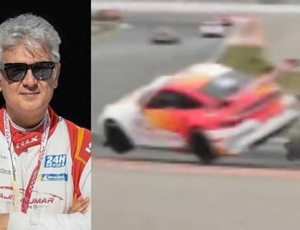 Ajith Kumar escapes injury in racing incident