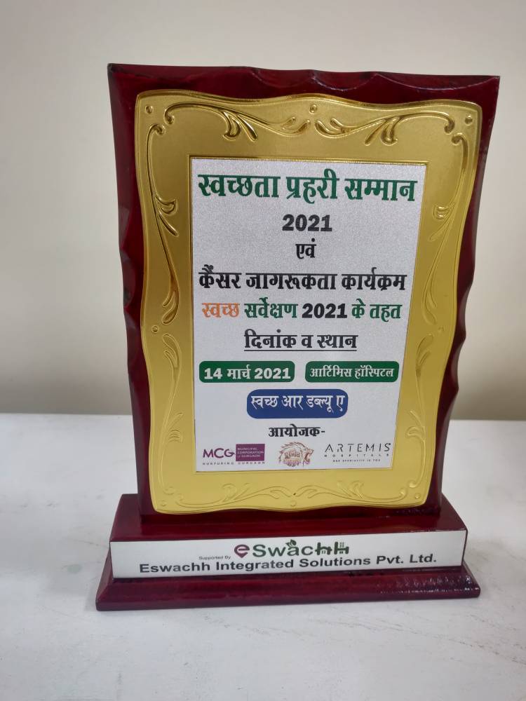 Laburnum, maintained by Alpha G Corp Management Services, receives Swachhta Prahari Samman