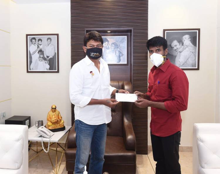 கொரோனா தடுப்பு பணிகளை மேற்கொள்ள மாண்புமிகு தமிழக முதல்வர் பொது நிவாரண நிதிக்கு நடிகர் திரு.சூரி