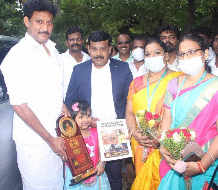 Velammal student enters Raaba Book of World Records