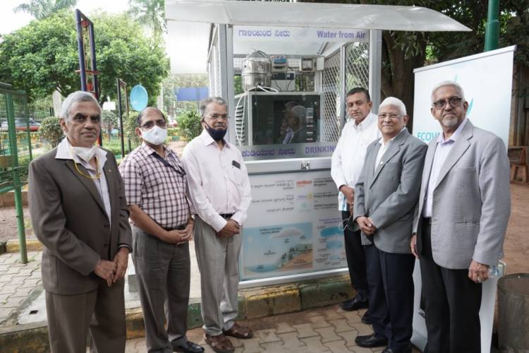 Advanced technology-based MEGHDOOT Atmospheric Water Generator (AWG) plant inaugurated at the Jawaharlal Nehru Planetarium (JNP), Bengaluru. The AWG provides pure drinking water sourced from the atmosphere.