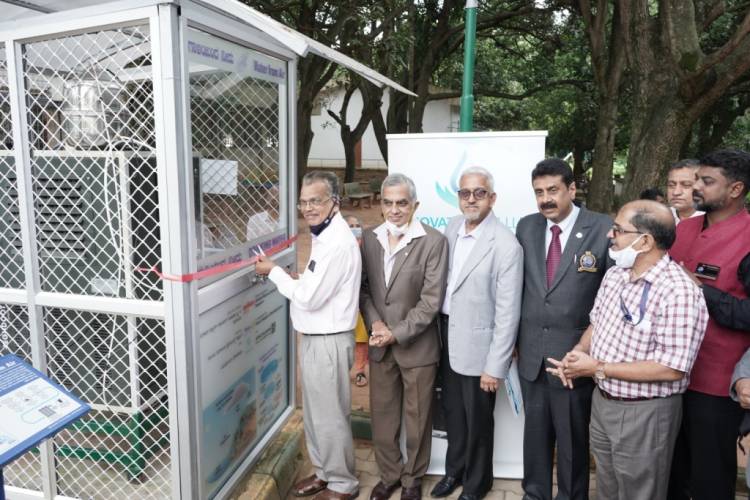 Advanced technology-based MEGHDOOT Atmospheric Water Generator (AWG) plant inaugurated at the Jawaharlal Nehru Planetarium (JNP), Bengaluru. The AWG provides pure drinking water sourced from the atmosphere.