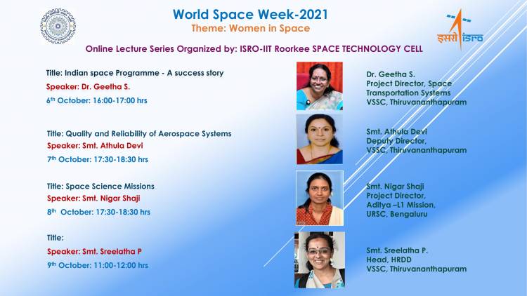 IIT Roorkee commemorates World Space Week 2021 to celebrate Women in Space