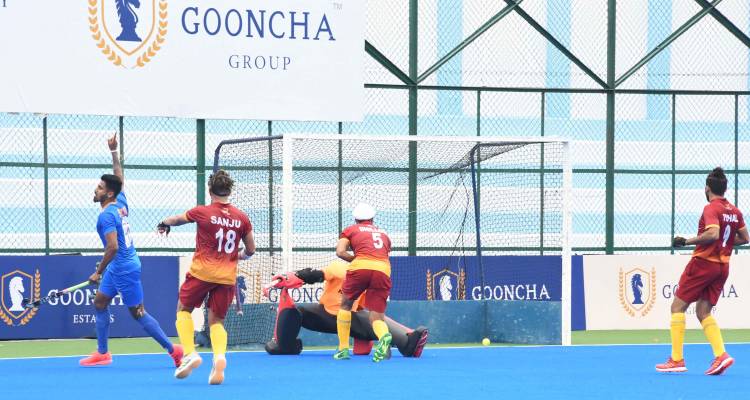 Home team SCR tastes its first loss at the hands of title holder PNB at the 'Gooncha 57th Nehru Senior Hockey Tournament’!