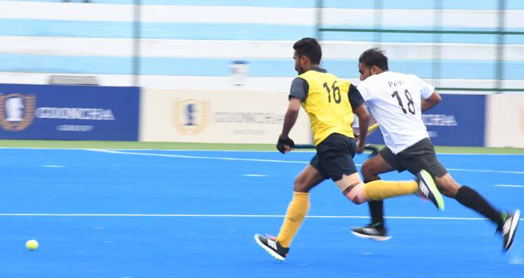 Home team SCR tastes its first loss at the hands of title holder PNB at the 'Gooncha 57th Nehru Senior Hockey Tournament’!