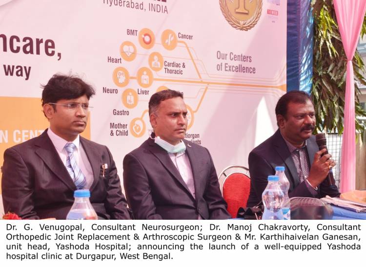 Yashoda Hospitals Hyderabad launches a well-equipped clinic at Durgapur, West Bengal