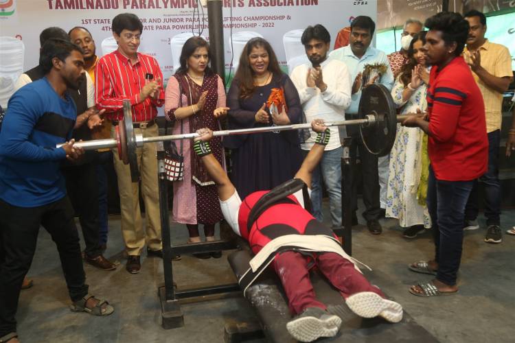 சுகாதாரத் துறை செயலாளர் டாக்டர். ஜெ. ராதாகிருஷ்ணன் துவக்கி வைத்த மாநில  மற்றும் தேசிய அளவிலான சோதனைப் போட்டிகளில் 16 பாரா வீரர் வீராங்கனைகள் வெற்றி பெற்று கொல்கத்தாவில் நடைபெறவுள்ள முதல் சப்-ஜூனியர்,  ஜூனியர் மற்றும் நான்காவது சீனியர் பவர் லிஃப்டிங் சாம்பியன்ஷிப் 2022ல் கலந்து கொள்ள தேர்வாகியுள்ளனர்.