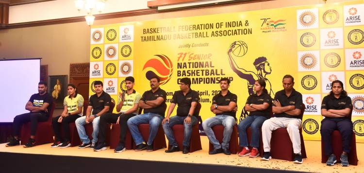 71st SENIOR NATIONAL BASKETBALL CHAMPIONSHIP (MEN AND WOMEN)  ORGANISED BY TAMILNADU BASKETBALL ASSOCIATION  From 3rd to 10th April 2022 at Nehru Indoor Stadium, Chennai