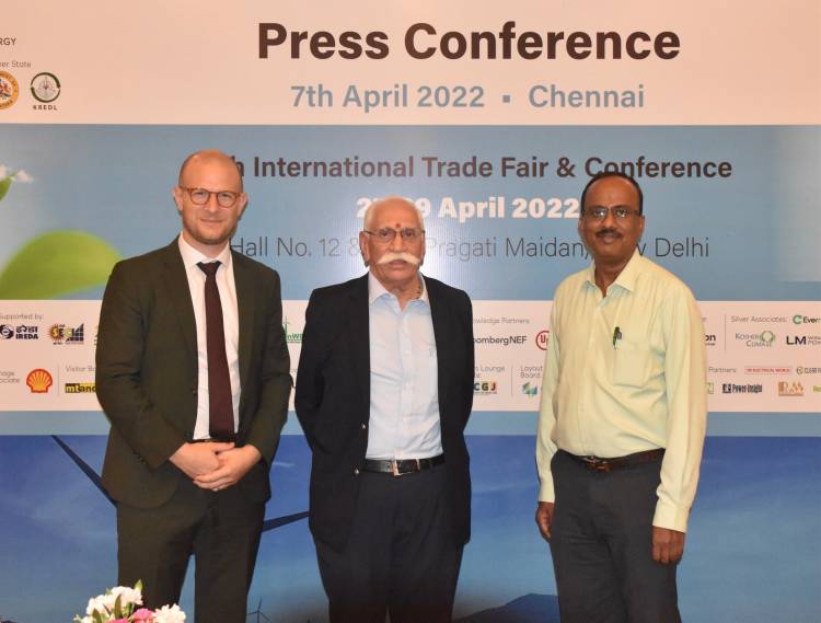  “Windergy India 2022” 4th Edition of International Conference and Trade Fair, to be held from 27th to 29th April 2022, at Pragati Maidan, New Delhi India’s largest and only wind energy trade fair and conference to focus on quick migration to clean energy