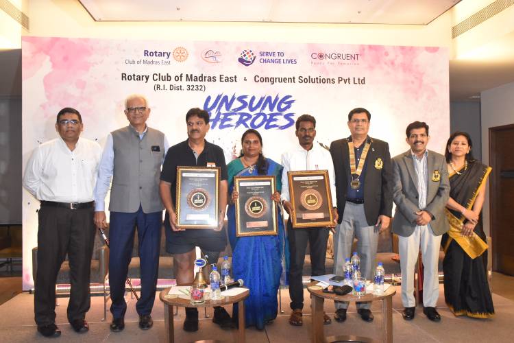 Rotary Club of Madras East and Congruent Solutions present  "Unsung Heroes"