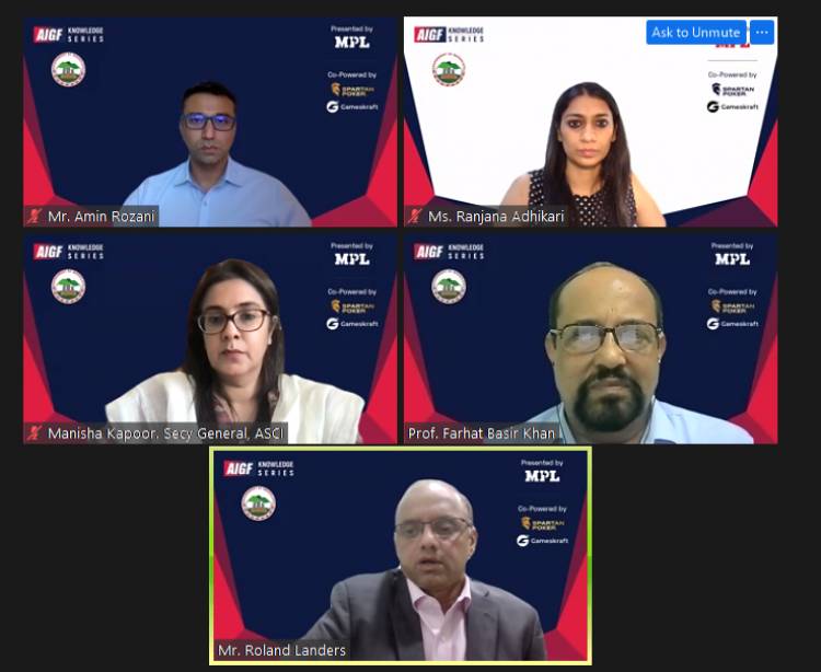 ‘AIGF KNOWLEDGE SERIES’ – MEGHALAYA EDITION CONCLUDES; HIGHLIGHTS IMPERATIVE DISCUSSIONS AROUND ONLINE GAMING