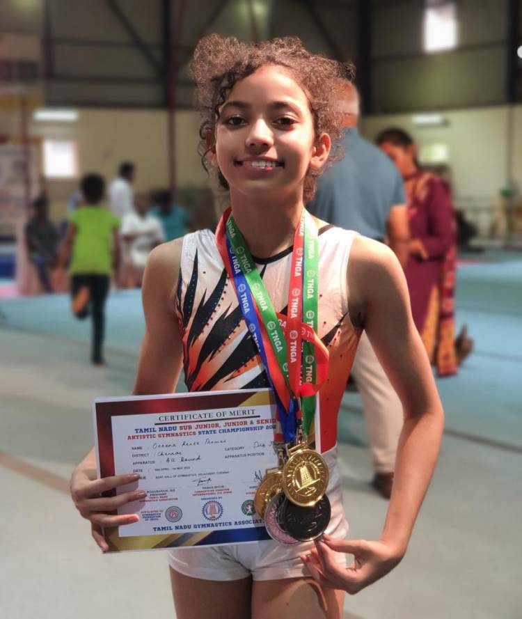  OCEANA THOMAS WINS BIG AT THE TAMIL NADU STATE SUB JUNIOR CHAMPIONSHIP