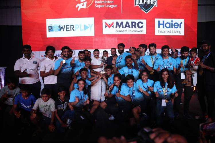 MARINA DOLPHINS EDGE OUT NAMAKKAL KILLADIS– CROWNED AS THE CHAMPIONS OF TAMILNADU BADMINTON SUPER LEAGUE - SEASON 2 