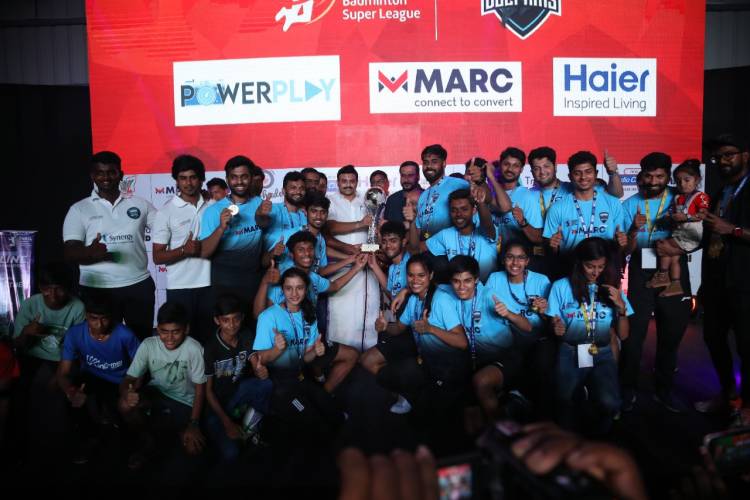 MARINA DOLPHINS EDGE OUT NAMAKKAL KILLADIS– CROWNED AS THE CHAMPIONS OF TAMILNADU BADMINTON SUPER LEAGUE - SEASON 2 