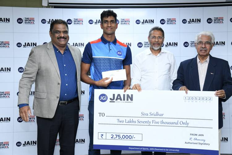 JAIN (Deemed-to-be-University) felicitates the Champions of Khelo India University Games 2021