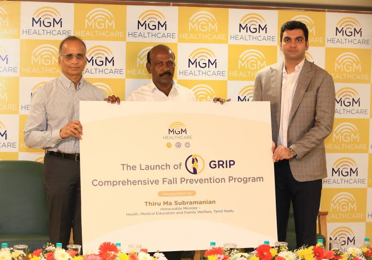 HONOURABLE MINISTER FOR HEALTH AND FAMILY WELFARE OF TAMIL NADU INAUGURATES ‘FALL PREVENTION’ PROGRAMME AT MGM HEALTHCARE
