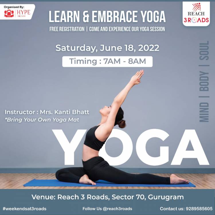 Reach 3 Roads is helping people to Learn And Embrace Yoga