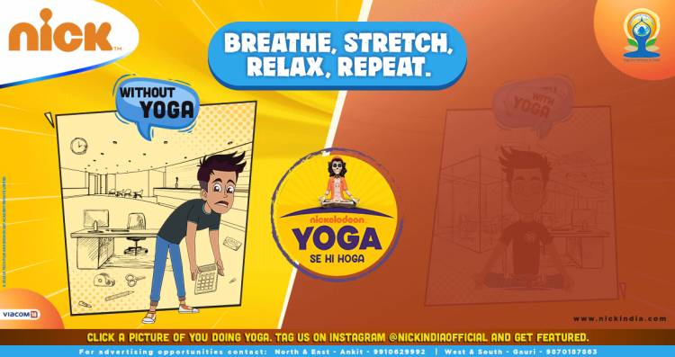 This International Yoga Day, Nickelodeon in partnership with Ayush Ministry promotes physical and mental well-being amongst kids through #YogaSeHiHoga
