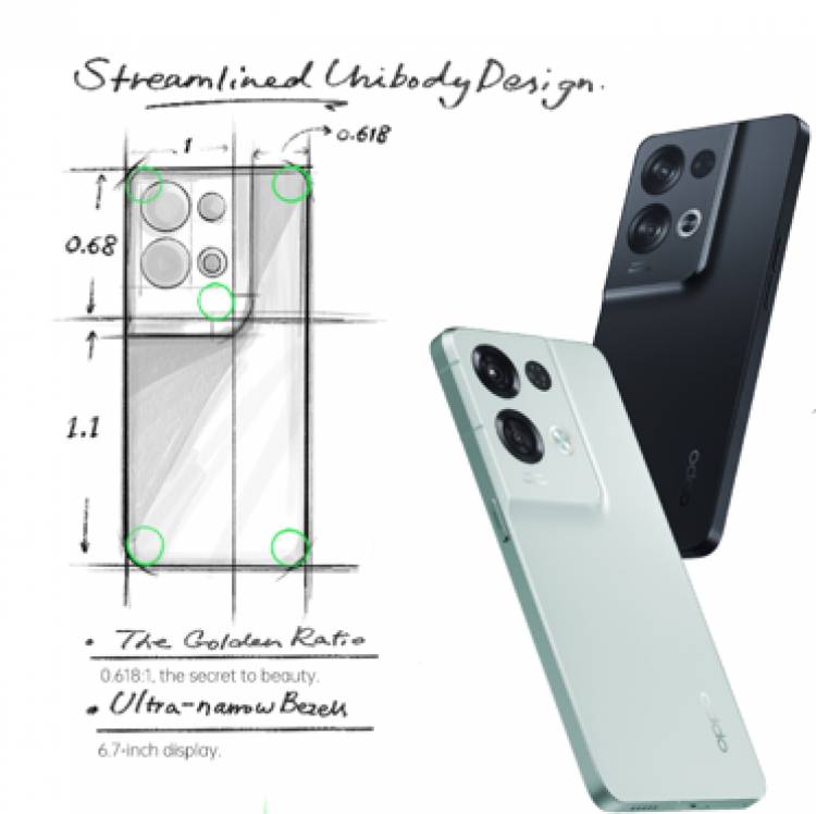 OPPO blends the Golden Ratio from antiquity with cutting-edge build technologies to craft its streamlined Reno8 Series