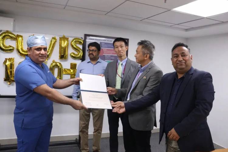 Sakra World Hospital celebrates 1200+ Orthopedic Knee Surgeries using CUVIS Joint by Meril under the leadership of Dr Chandrashekhar P