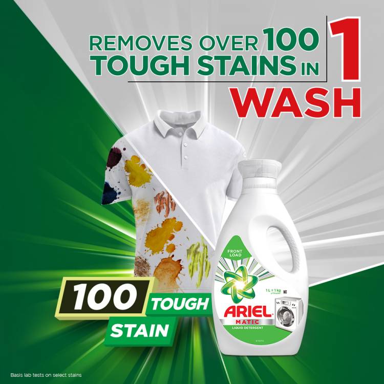 Ariel’s new Matic Powder & Liquid among first detergents in India that removes over 100 tough stains in 1 wash inside the machine*