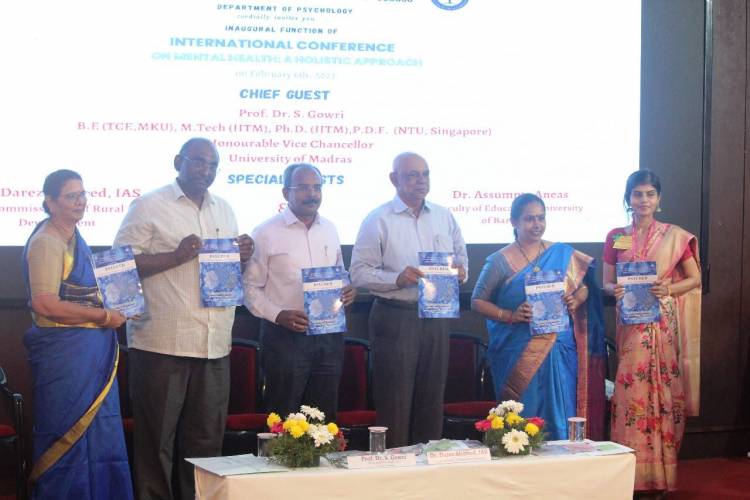 ‘மனநலம் – ஒரு முழுமையான அணுகு முறை”  சர்வதேச மாநாடு 2023 பிப்ரவரி 6 முதல் 8 வரை