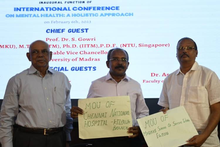 ‘மனநலம் – ஒரு முழுமையான அணுகு முறை”  சர்வதேச மாநாடு 2023 பிப்ரவரி 6 முதல் 8 வரை