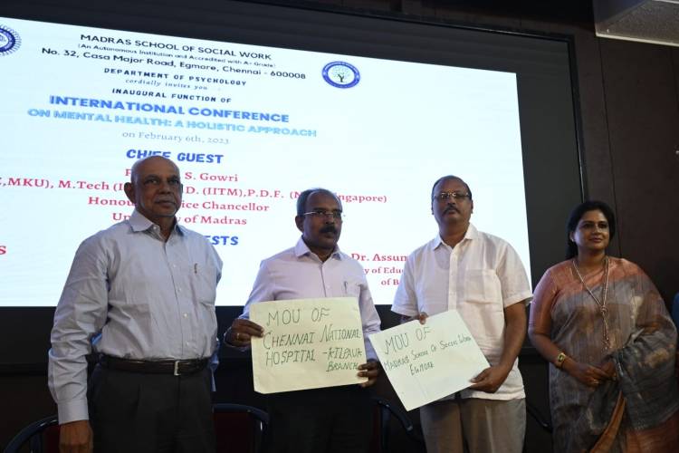 ‘மனநலம் – ஒரு முழுமையான அணுகு முறை”  சர்வதேச மாநாடு 2023 பிப்ரவரி 6 முதல் 8 வரை
