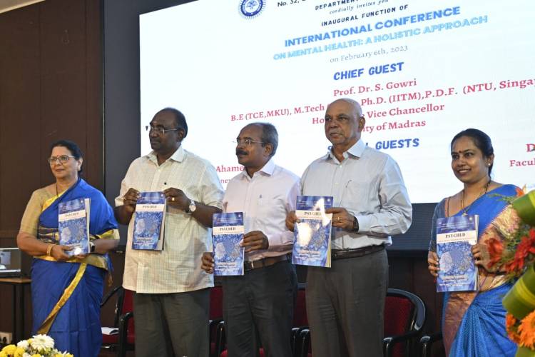 ‘மனநலம் – ஒரு முழுமையான அணுகு முறை”  சர்வதேச மாநாடு 2023 பிப்ரவரி 6 முதல் 8 வரை