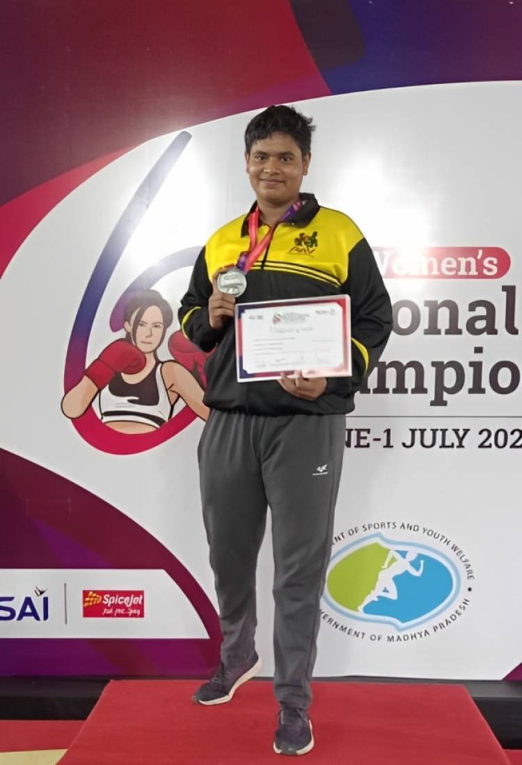 Ms S.Jaya shree - Silver medal @ 6th Youth National Championship held at Bhopal
