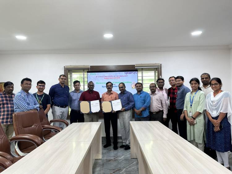 BVRIT Narsapur signs MoU with Synopsys India Pvt. Ltd. for Semiconductor Collaborative Training and Research