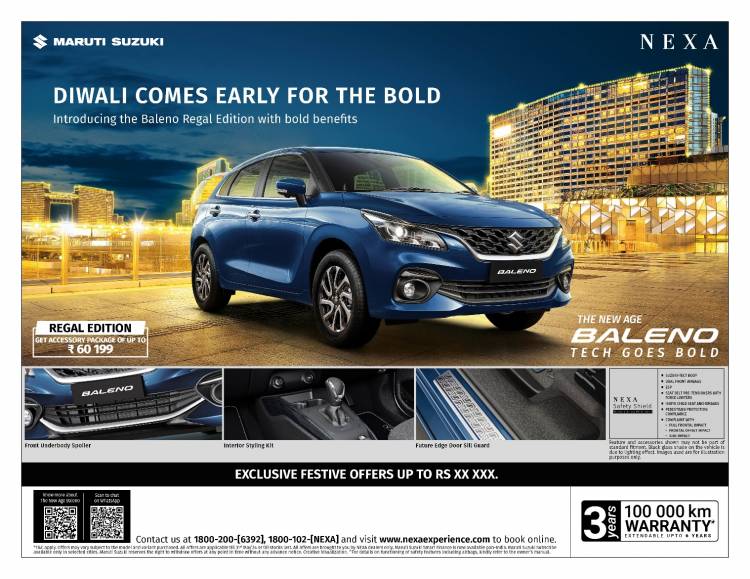 Maruti Suzuki Introduces Baleno Regal Edition: Indulgent Comfort, Distinct Styling