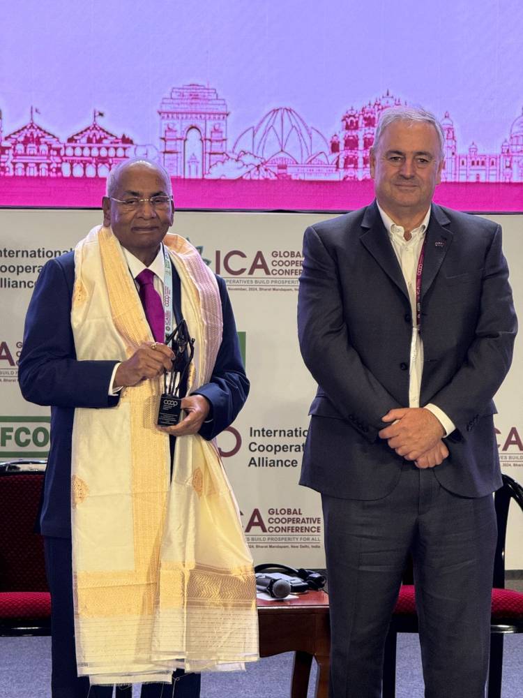 Rochdale Pioneers Award of The International Cooperative Alliance (ICA) bestowed to Dr. U.S. Awasthi, MD, IFFCO